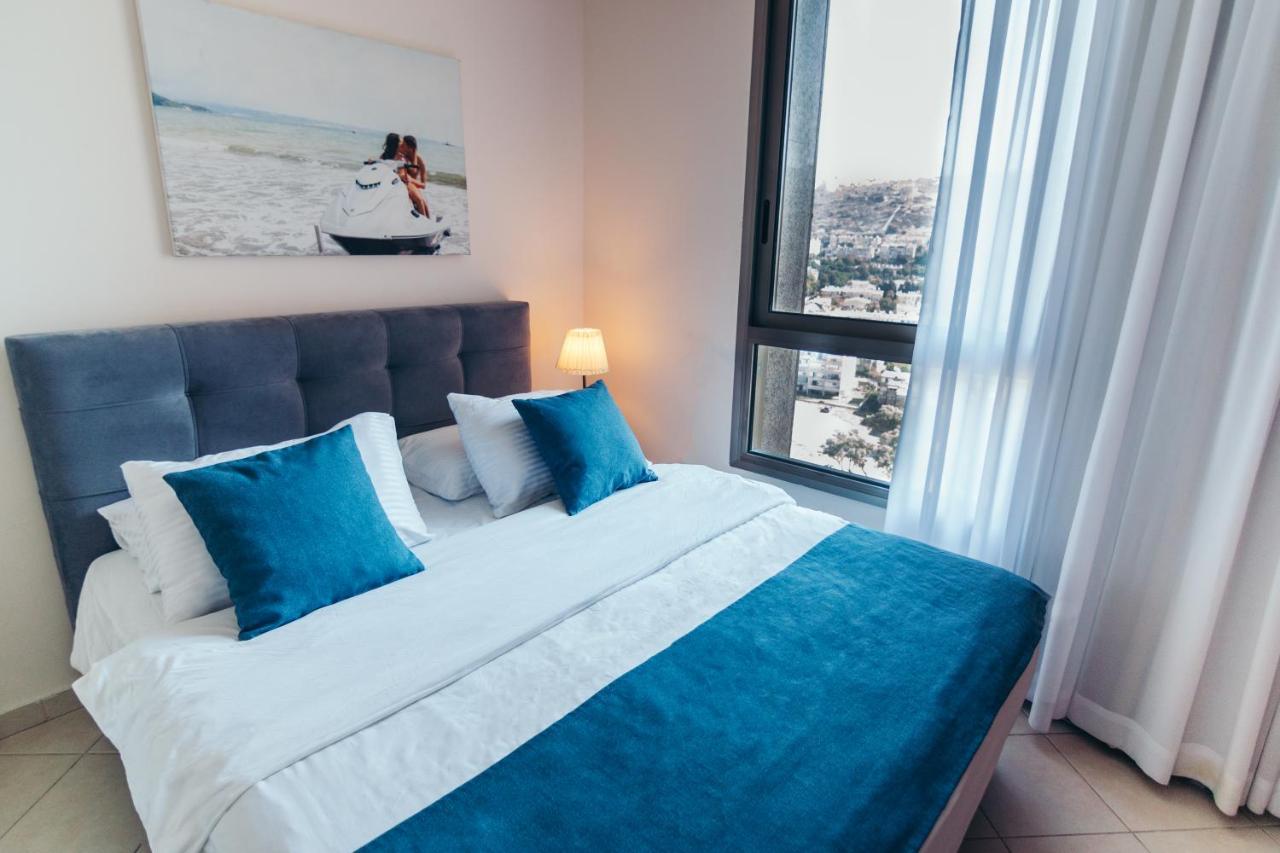 Almog Beach Apartments מגדלי חוף הכרמל חיפה Eksteriør bilde