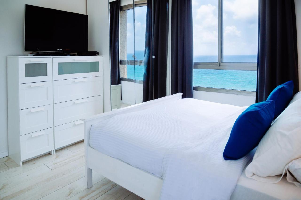 Almog Beach Apartments מגדלי חוף הכרמל חיפה Eksteriør bilde